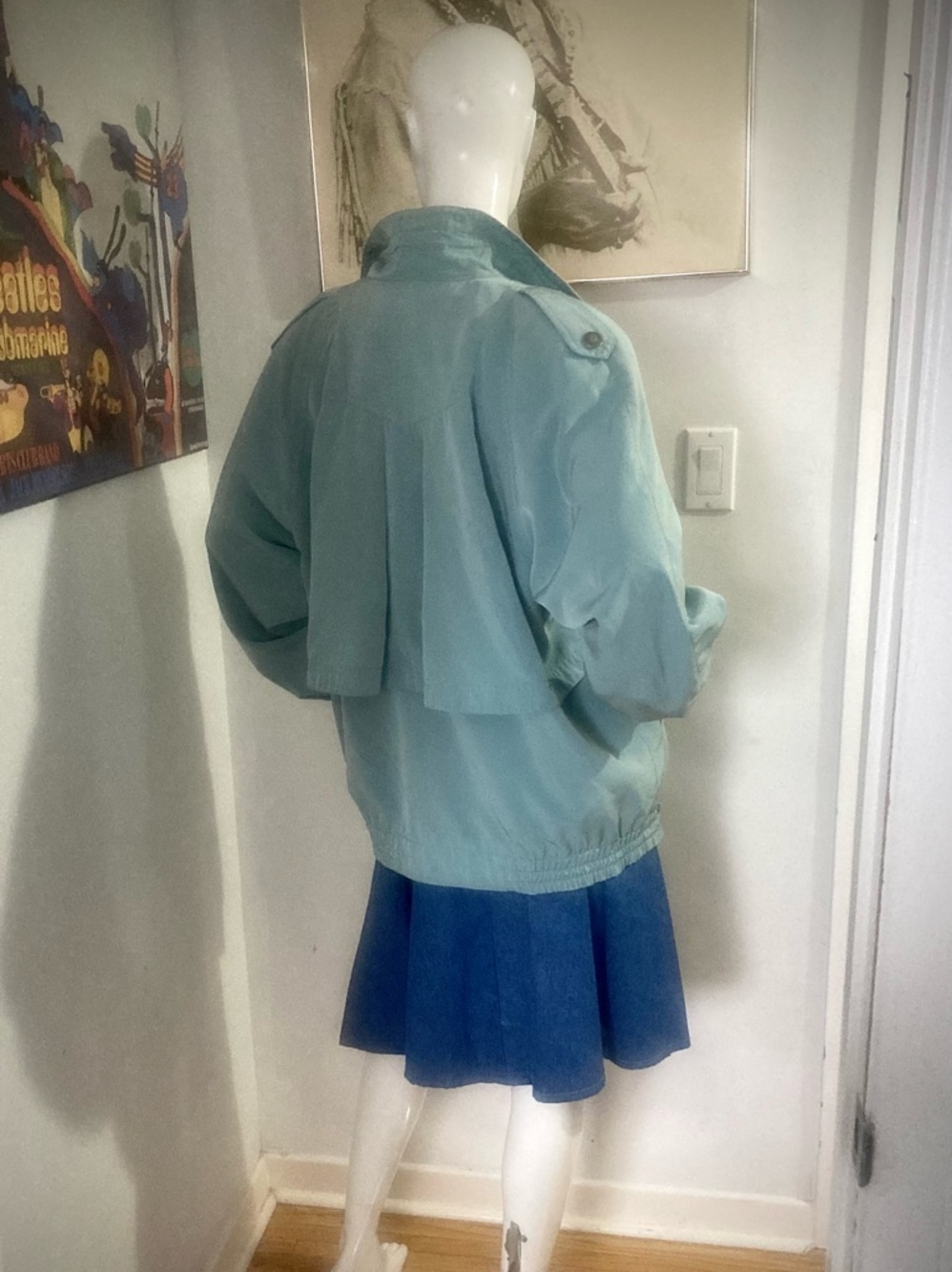 Vintage 80s Utex Trench Style Windbreaker Jacket